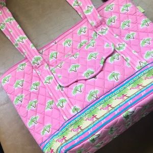 Large , tropical, pink MaggiB handbag